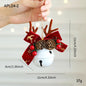 Christmas Bell Antlers Bow Pinecone Bell