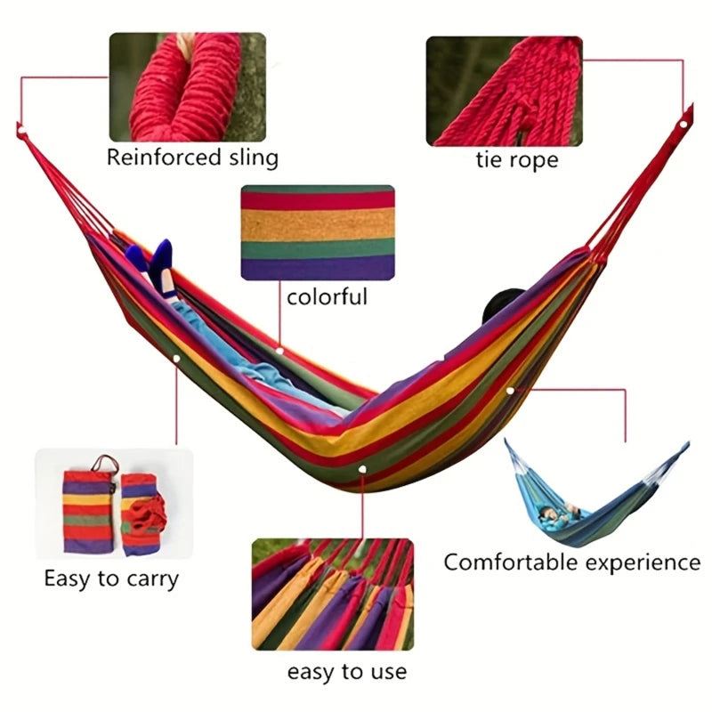 1-2 Person Cotton Rainbow Hanging Bed