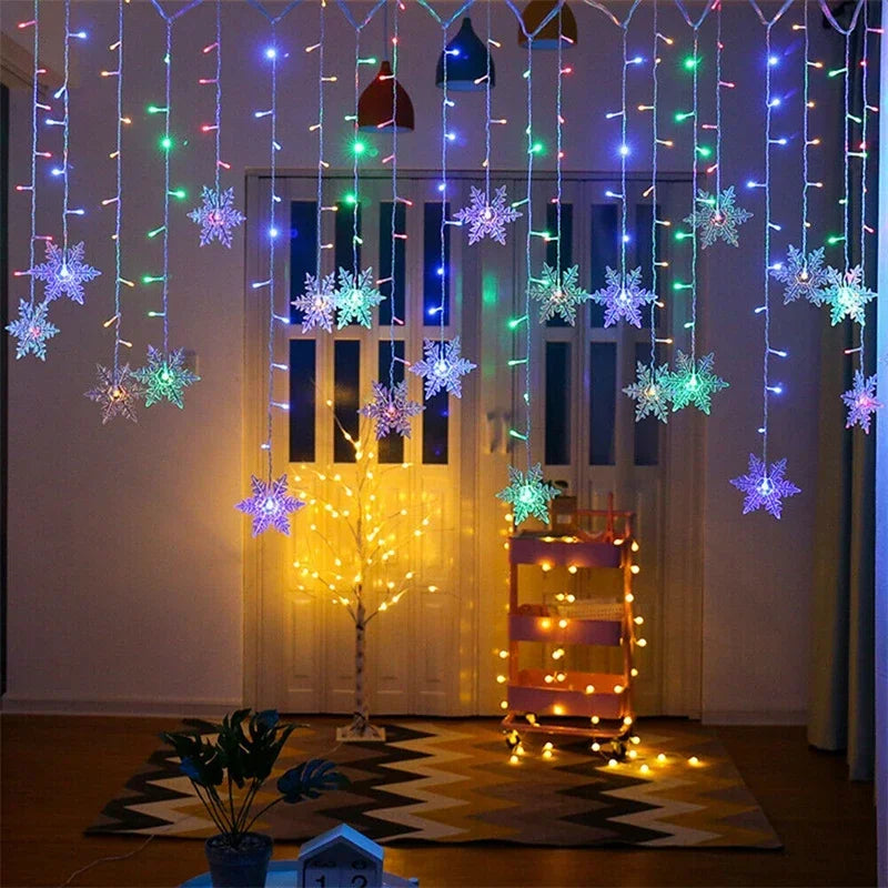 Christmas Snowflakes String Lights