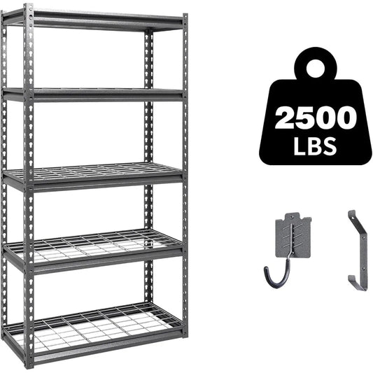 30 W x 12 D x 60 H Adjustable Garage Storage Shelves