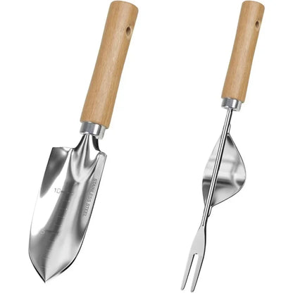 Garden Tool Set 2Pcs Gardening Hand Tools Stainless Steel