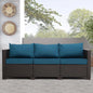 Patio Furniture 3-seat Sofa Wicker Outdoor Furniture