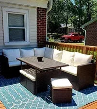 4 Piece Outdoor Patio Furniture Sets. Wicker