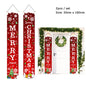 2Pc/set Christmas Door Hanging Banner Santa Claus Snowman