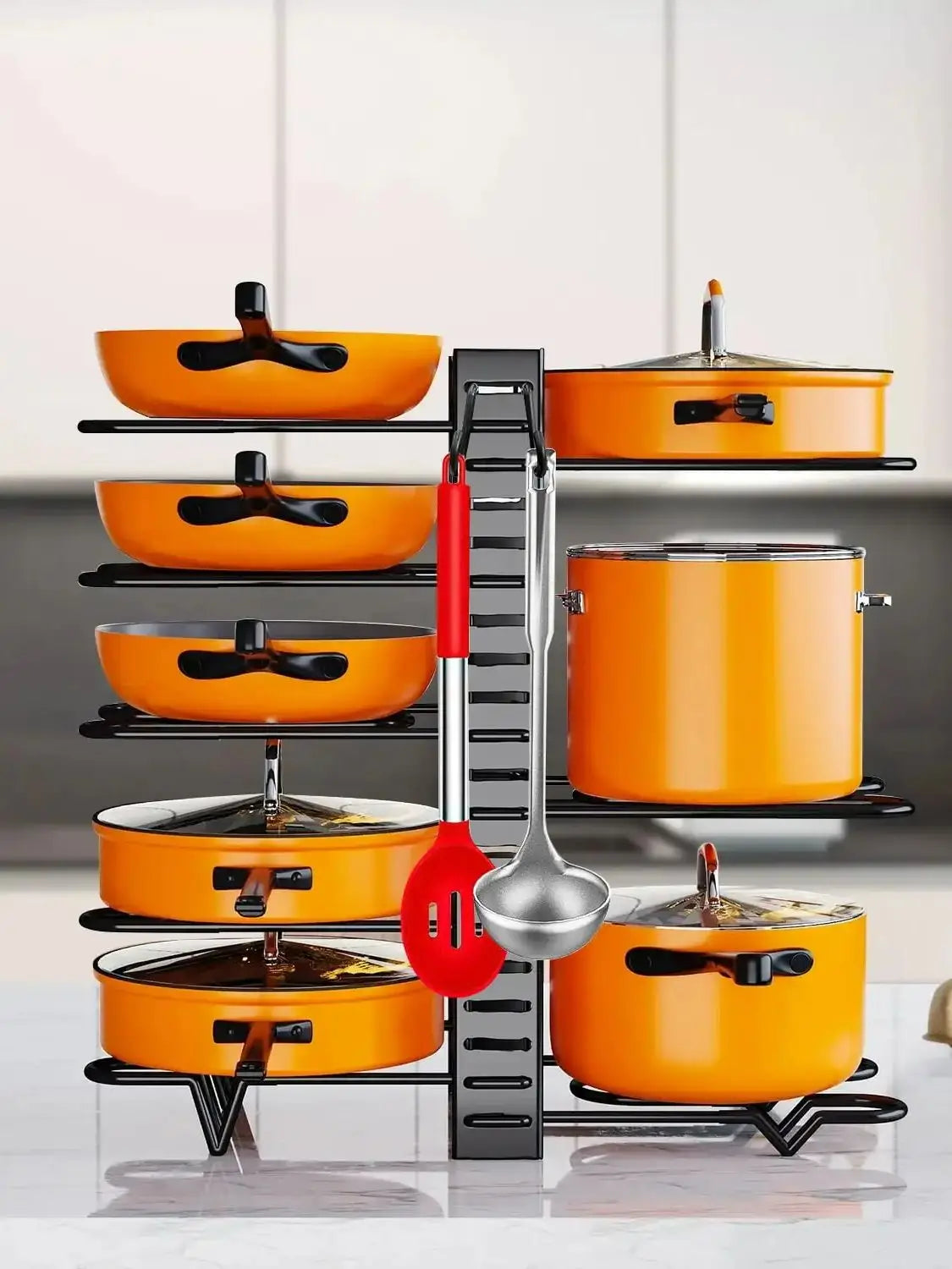 Pot storage rack 8-layer POTS and pans storage