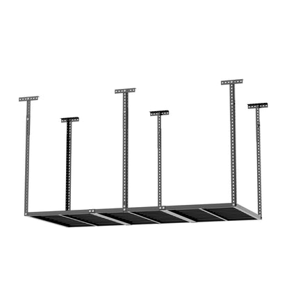 3x6 Overhead Garage Storage Rack, 750LBS Weight Capacity, Black