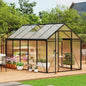6x10FT Walk-in Polycarbonate Greenhouse Kit