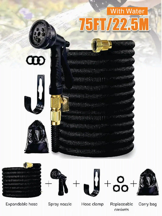 25/75FT Expandable Garden Plumbing Kits Flexible Lightweight Crush-Proof