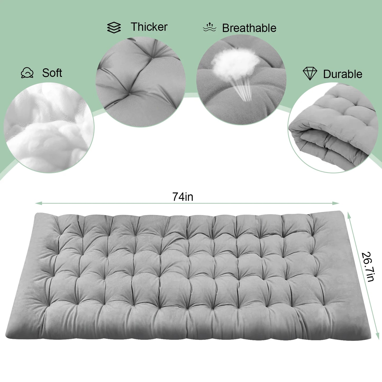 Portable Folding Camping Cot - 3-Position Adjustable