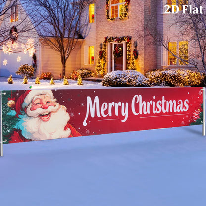 Christmas Outdoor Banner Merry Christmas Decorations