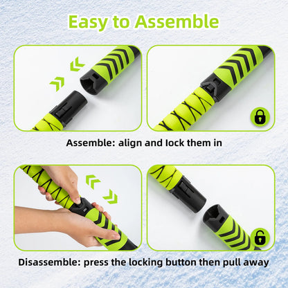 Ultimate Car Snow Cleaner, 43" 2-in-1 Ice Scraper & Brush with Extendable Handle