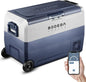 12 Volt Car Refrigerator,64 Quart Portable Fridge Cooler APP Control,-4℉-68℉ 60L Dual Zone Car Freezer Cooler, 12/24V DC