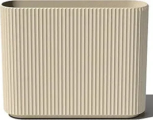 Outdoor Planter - Durable Plastic-Stone Blend