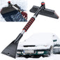 2 In 1 Car Snow Shovel Ergonomic Handle Retractable Snow Remover